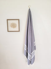 Load image into Gallery viewer, Nautical Stripe - Bath &amp; Beach Towel
