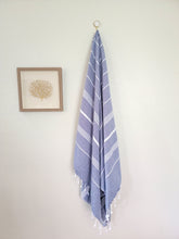 Load image into Gallery viewer, Flawless Classic Turkish Beach Towel hanging
