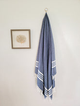 Load image into Gallery viewer, Nautical Stripe - Bath &amp; Beach Towel
