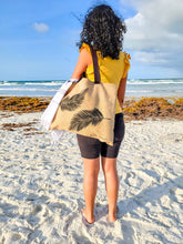 Load image into Gallery viewer, Jute Bag at beach
