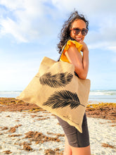 Load image into Gallery viewer, Jute Bag at beach
